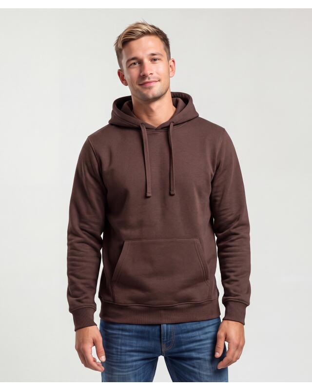 Sweat à poche kangourou homme, marron foncé (KiK Sweatshirt mit Kängurutasche (dunkelbraun)) — KiK, produit allemand authentique au Maroc