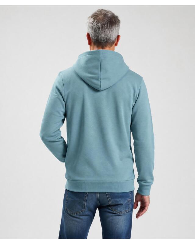 Basic zip-up sweat jacket for men, petrol (KiK Basic Sweatjacke (petrol)) — KiK, authentic German product in Morocco