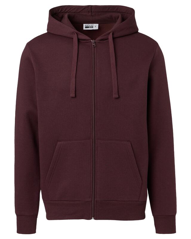 Basic zip-up sweat jacket for men, dark purple (KiK Basic Sweatjacke (dunkellila)) — KiK, authentic German product in Morocco