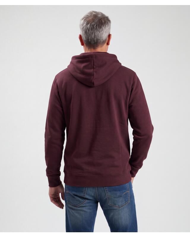 Basic zip-up sweat jacket for men, dark purple (KiK Basic Sweatjacke (dunkellila)) — KiK, authentic German product in Morocco