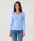 Basic Langarmshirt hellblau
