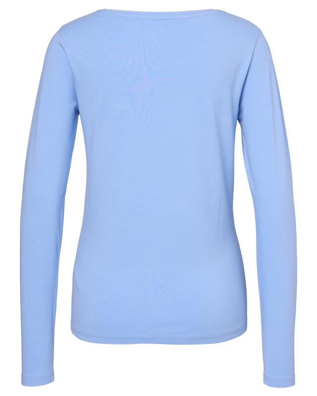 T-shirt à manches longues basique femme, bleu clair (KiK Basic Langarmshirt (hellblau)) — KiK, produit allemand authentique au Maroc