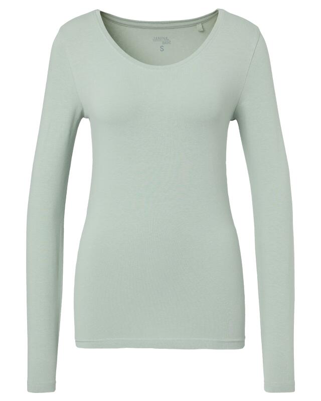 T-shirt à manches longues basique femme, aqua (KiK Basic Langarmshirt (aqua)) — KiK, produit allemand authentique au Maroc