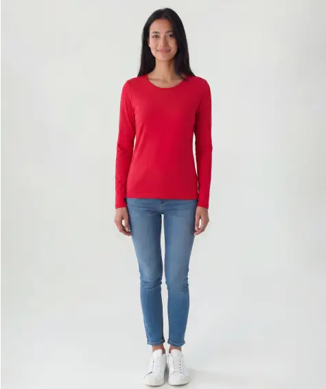 Basic Langarmshirt