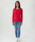 Basic T-shirt met lange mouwen rood