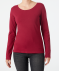 Basic Langarmshirt beere