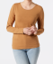 Basic Langarmshirt braun