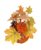 Herbstliches Kunstgesteck orange