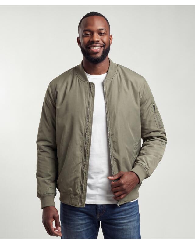 Bomber jacket with inside pocket for men, khaki — KiK, authentic German product in Morocco