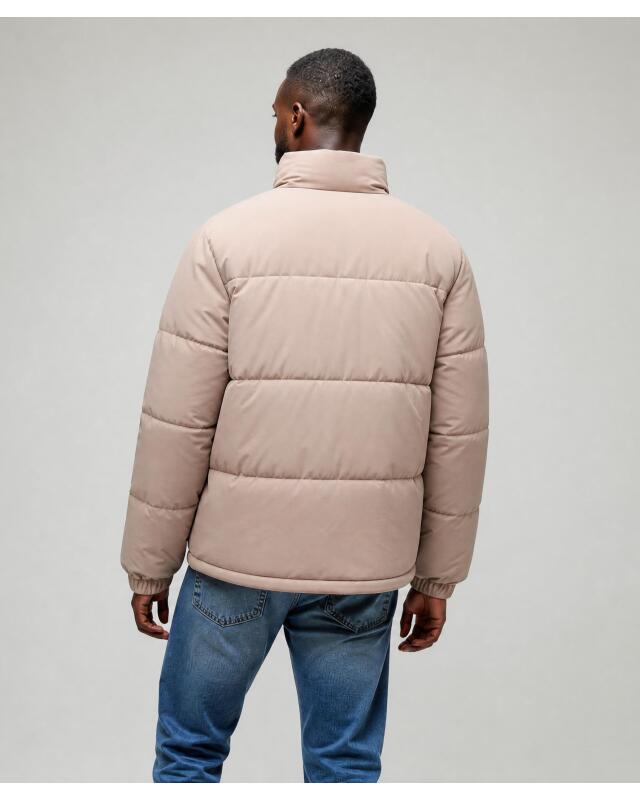 Doudoune à col montant homme, taupe (KiK Pufferjacke mit Stehkragen (taupe)) — KiK, produit allemand authentique au Maroc
