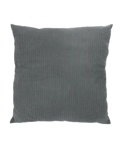 Graues Cordkissen