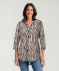 Gemusterte Bluse Zebradruck