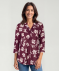 Gemusterte Bluse Blumendruck