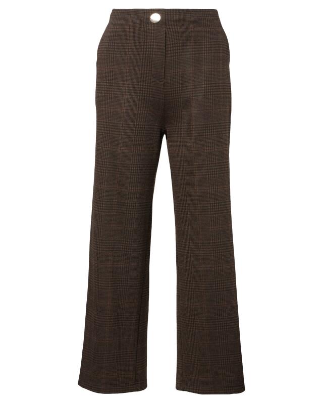 Checked culottes for women, brown checked (KiK Culotte mit Karomuster (braun kariert)) — KiK, authentic German product in Morocco