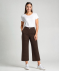 Culotte mit Karomuster braun kariert