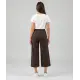 Pantalón cortina con estampado de cuadros