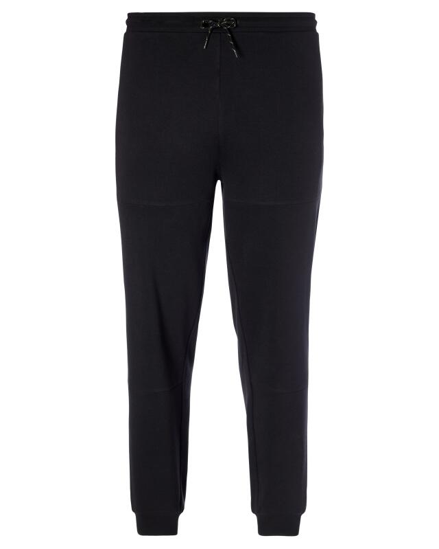 Joggers with ribbed hems for men, black (KiK Jogginghose mit Rippbündchen (schwarz)) — KiK, authentic German product in Morocco
