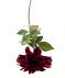 Kunstblume Dahlie dunkelrot