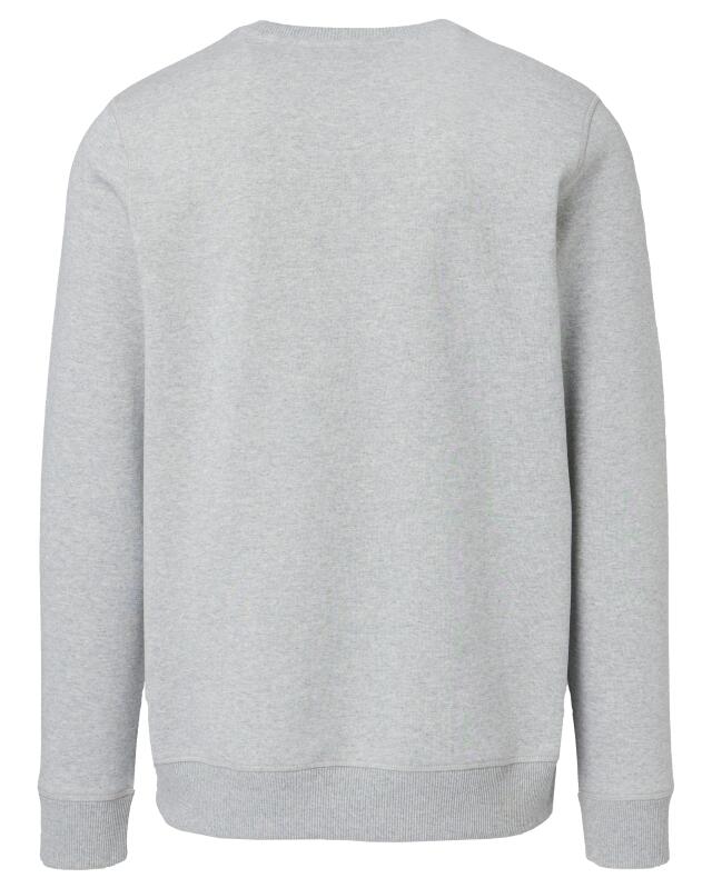 سويت شيرت بخياطة زخرفية للرجال، رمادي مبرقش (KiK Sweatshirt mit Ziernähten (grau melange)) — KiK, منتج ألماني أصلي في المغرب