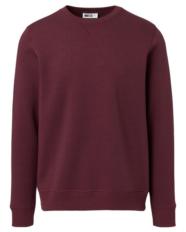 Sweat à coutures décoratives homme, bordeaux (KiK Sweatshirt mit Ziernähten (bordeaux)) — KiK, produit allemand authentique au Maroc