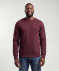Sweater met sierstiksels bordeaux