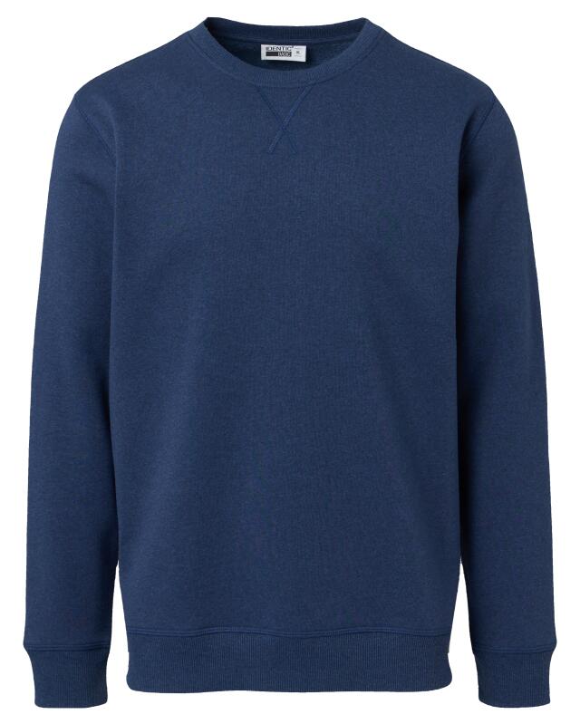 Sweat à coutures décoratives homme, bleu jean (KiK Sweatshirt mit Ziernähten (jeansblau)) — KiK, produit allemand authentique au Maroc