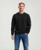 Sweatshirt mit Innenfutter schwarz