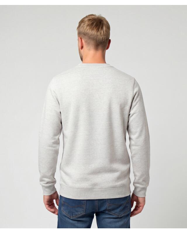 سويتشيرت ببطانة داخلية للرجال، رمادي مبرقش (KiK Sweatshirt mit Innenfutter (grau melange)) — KiK, منتج ألماني أصلي في المغرب
