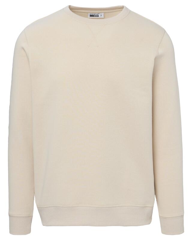 Lined sweatshirt for men, cream (KiK Sweatshirt mit Innenfutter (creme)) — KiK, authentic German product in Morocco