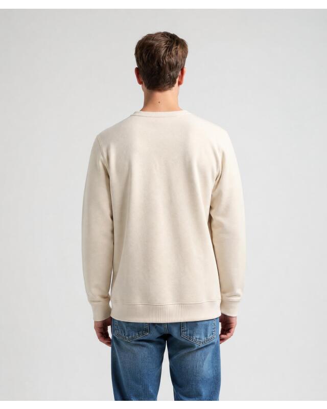 Lined sweatshirt for men, cream (KiK Sweatshirt mit Innenfutter (creme)) — KiK, authentic German product in Morocco