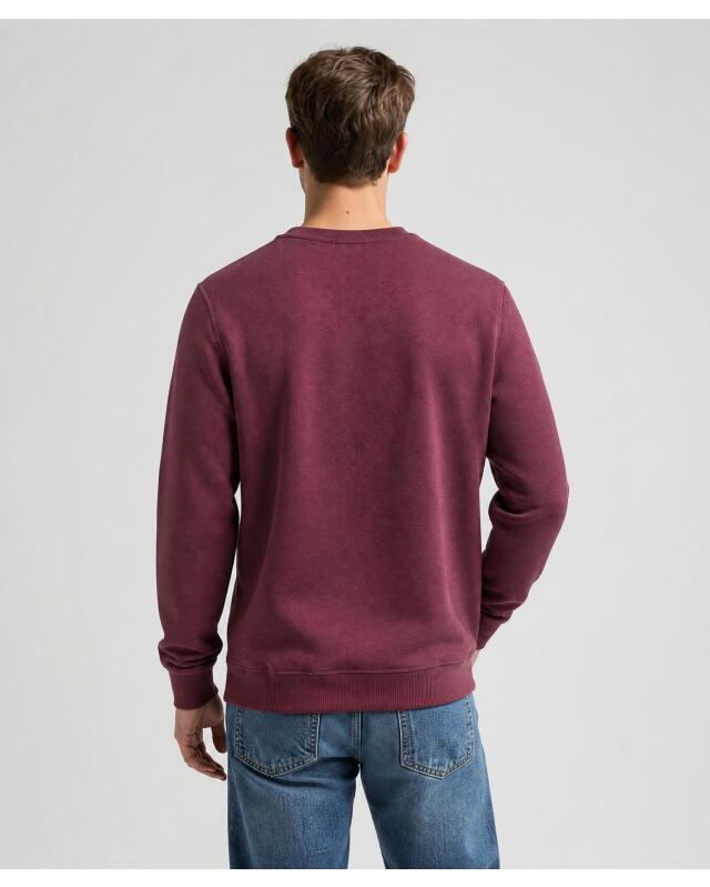 سويتشيرت ببطانة داخلية للرجال، عنابي (KiK Sweatshirt mit Innenfutter (bordeaux)) — KiK, منتج ألماني أصلي في المغرب