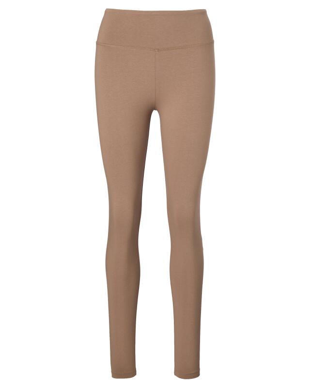 Leggings with wide waistband for women, light brown (KiK Leggings mit breitem Bund (hellbraun)) — KiK, authentic German product in Morocco