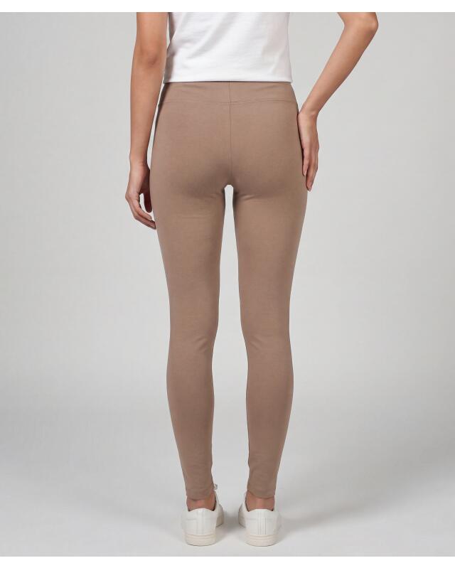 Leggings with wide waistband for women, light brown (KiK Leggings mit breitem Bund (hellbraun)) — KiK, authentic German product in Morocco