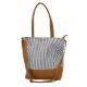 Bolso bandolera con detalles de piel sintética