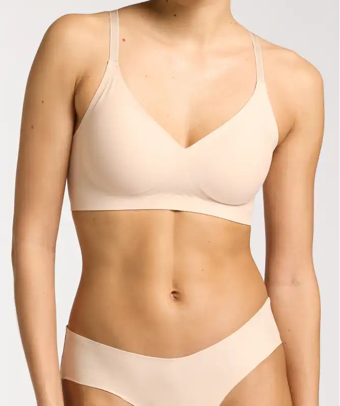 Měkká podprsenka v barvě kůže