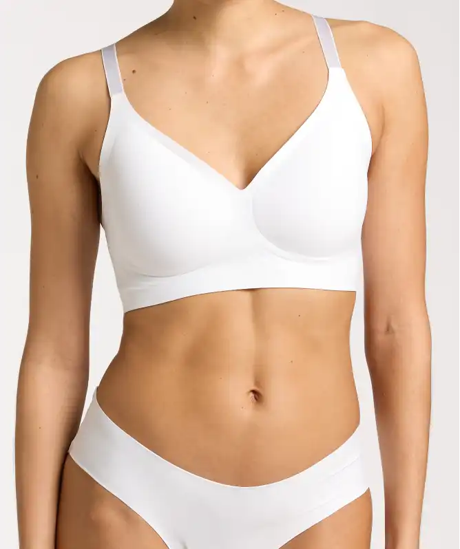 Weißer Soft-BH