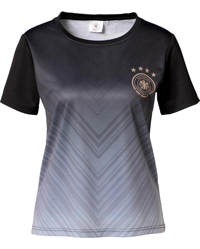 Germany football sports shirt for women, black (KiK Fußball Sport-Shirt Deutschland (schwarz)) — KiK, authentic German product in Morocco