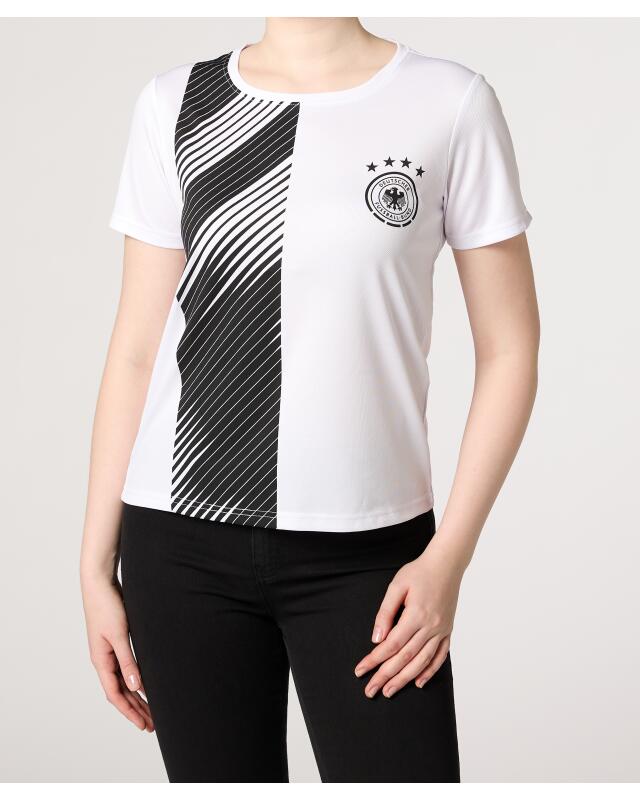Germany football sports shirt for women, white (KiK Fußball Sport-Shirt Deutschland (weiß)) — KiK, authentic German product in Morocco