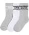 Tennissocken mit Schriftzug grau