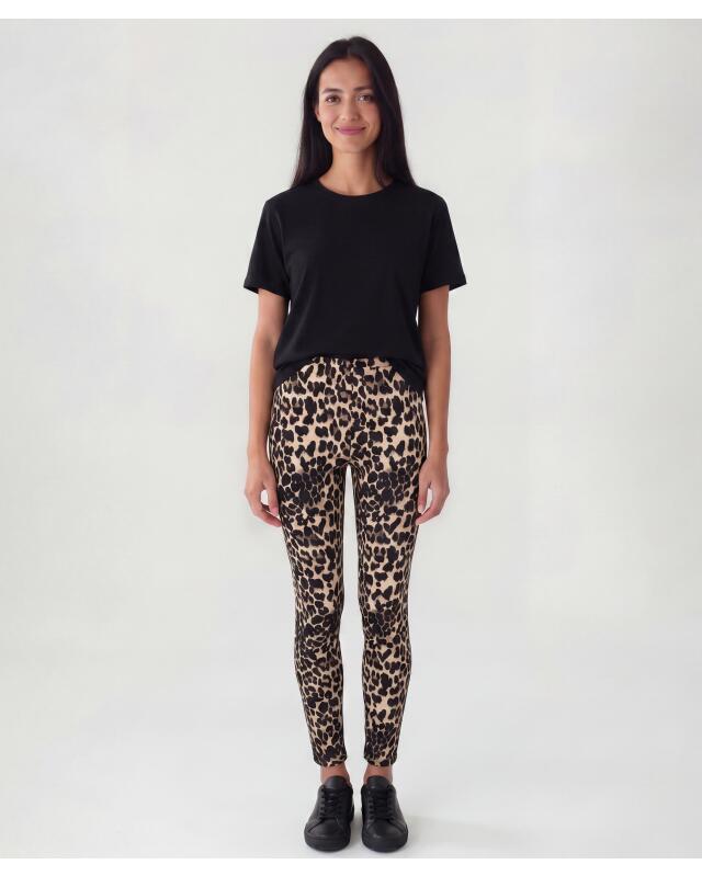 سروال سهل اللبس بنقشة الفهد للنساء، بطبعة ليوبارد (KiK Pull-on-Hose Leo (Leopardendruck)) — KiK, منتج ألماني أصلي في المغرب