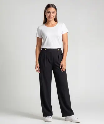 Schwarze Pull-on-Hose