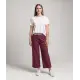 Pantalón cortina en color baya