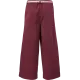 Pantalón cortina en color baya