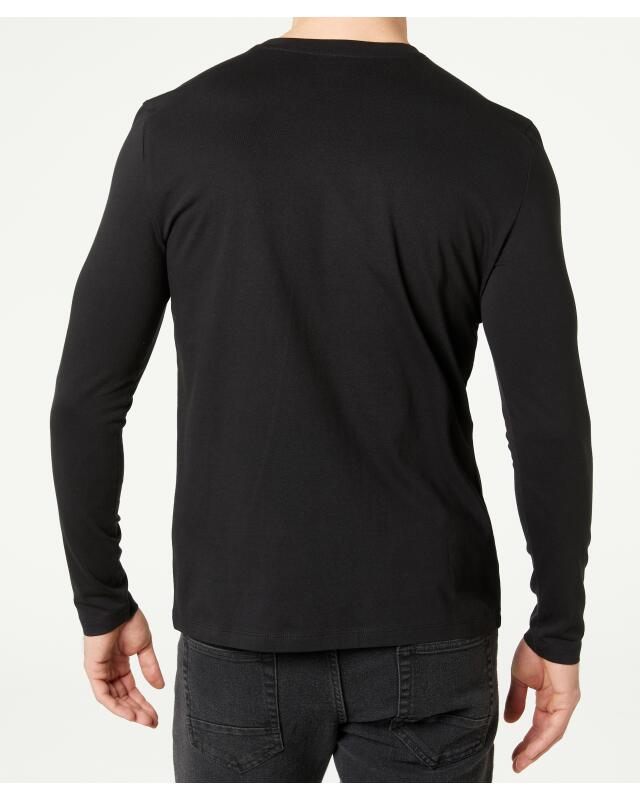 تيشيرت بأكمام طويلة أساسي للرجال، أسود (KiK Basic Langarmshirt (schwarz)) — KiK, منتج ألماني أصلي في المغرب