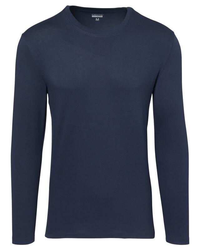T-shirt à manches longues basique homme, bleu marine (KiK Basic Langarmshirt (dunkelblau)) — KiK, produit allemand authentique au Maroc