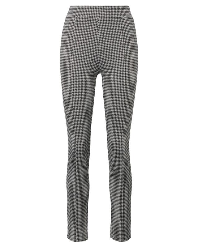 Pantalon pied-de-poule femme, gris à carreaux (KiK Hose mit Hahnentrittmuster (grau kariert)) — KiK, produit allemand authentique au Maroc