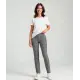Pantalones con estampado de pata de gallo