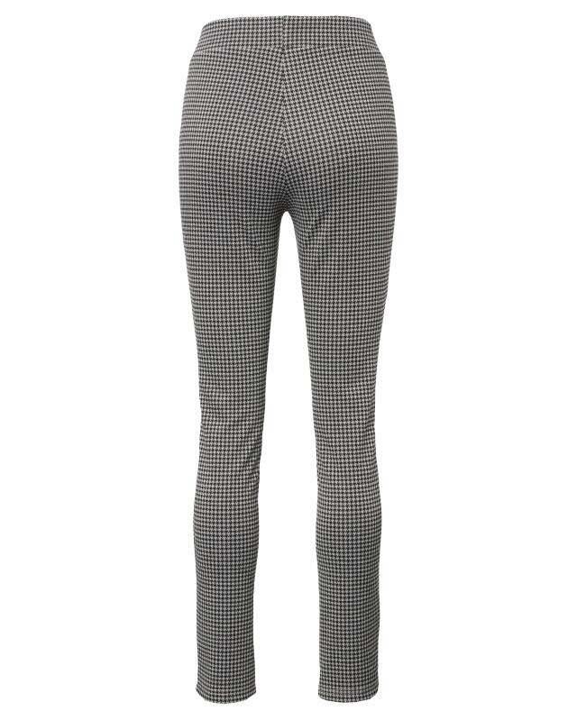 Pantalon pied-de-poule femme, gris à carreaux (KiK Hose mit Hahnentrittmuster (grau kariert)) — KiK, produit allemand authentique au Maroc