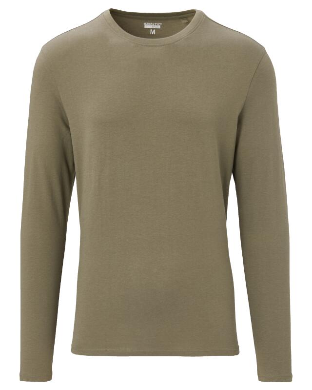 تيشيرت بأكمام طويلة أساسي للرجال، كاكي (KiK Basic Langarmshirt (Khaki)) — KiK, منتج ألماني أصلي في المغرب