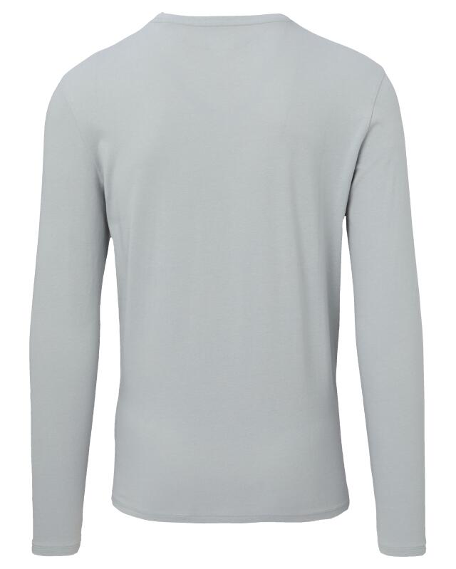 T-shirt manches longues effet 2-en-1 homme, gris (KiK Langarmshirt 2-in-1-Optik (grau)) — KiK, produit allemand authentique au Maroc